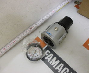 Регулятор
Regulator MAR301-8A-C-G
Regulated pressure range: 0.05-0.85 MPa
Proof pressure: 1.5 MPa
Max. operating pressure: 1.0 MPa
Bore size: 1/4